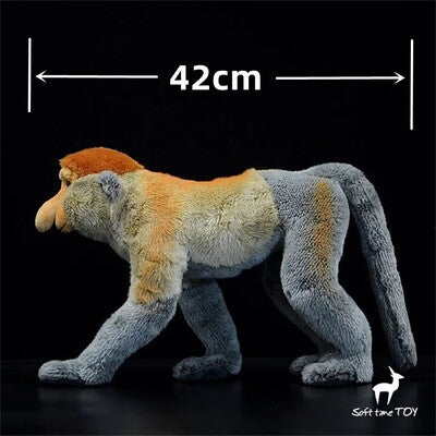 longueur de 42 cm de la peluche réaliste nasique
