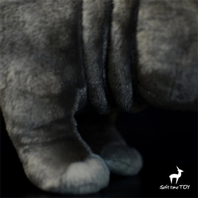 Magnifique peluche réaliste, hippopotame.