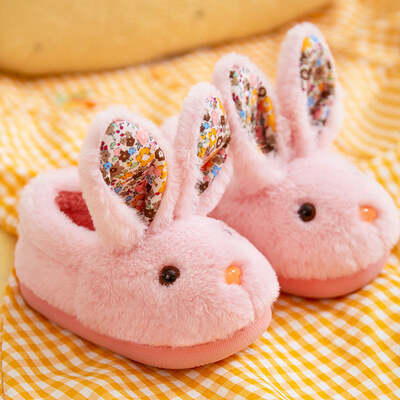 Chaussons enfant Lapin Rose