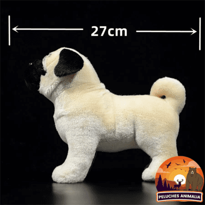 Dimension de la peluche réaliste Carlin : longueur 27 cm