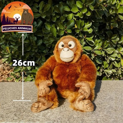 Jouet Peluche Orang Outan - 26 cm