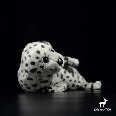 Vue de face de la Peluche Animalia Réaliste Bébé Phoque Tâcheté